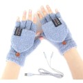 USB Heated Gloves Grey,