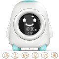 Child Sleep Training Digital Alarm Clock with 5 Color Night Light Penguin
