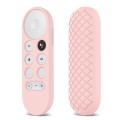 Silicon Remote Control Cover Case for Google Chromecast 2020 Light Pink