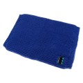 Warm Knitted Style Buff Scarf with Built-in Wireless Bluetooth Headphones Royal Blue