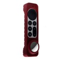 Silicon Cover for Apple TV Siri Remote (6th gen) with built in Apple Airtag Holder Maroon
