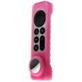 Silicon Cover for Apple TV Siri Remote (6th gen) with built in Apple Airtag Holder Pink