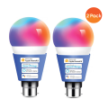 Meross Smart Wi-Fi LED 9W Bulb B22 (Bayonet) - Alexa/Google/Homekit Compatible - 2 Pack