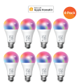 Meross Smart Wi-Fi LED 9W Bulb E27 (Screw in) - Alexa/Google/Homekit compatible - 8 Pack