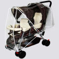 Universal Double Stroller Rain Cover (Front and Back)