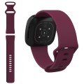 Fitbit Versa 3 Silicone Watch Strap (140MM) Maroon.