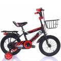 Child Bicycle with Training Wheels  - Kids Training Bike  - Red/Black 14"
