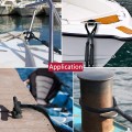 Boat Dock Tie - Stretchable 1.2m Bungee Cord (Stainless Steel Clip / Foam Floats)