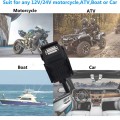 Universal Motorcycle Dual USB Phone/GPS Charger with Inline Fuse (12V)