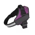 Dog Harness & Lead - Purple (XS- S- M- L- XL- XXL) L
