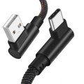 90 Degree Right Angle USB TO USB-C 2.0 Fast Data Sync Charging Cable (2M) 2m