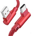 90 Degree Right Angle USB TO USB-C 2.0 Fast Data Sync Charging Cable (2M) 2m