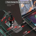 120W USB-C Car Charger - 3 Ports / PD 100W /  PD 30W / QC 18W