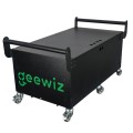 12V Steel Battery Cabinet with wheels - 4x 100ah (quad) batteries (also fits 1x 12V 200Ah and 1x 12V
