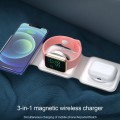 3 in 1 Magnetic Wireless Charger - for Apple iPhone / Apple Watch / AirPods Black