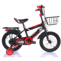 Child Bicycle with Training Wheels  - Kids Training Bike  - Red/Black - New - Few Tattered Stickers