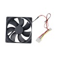 120mm Dual Molex Fan - Powerful Cooling for Your PC Case / 12V / Black