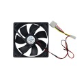 120mm Dual Molex Fan - Powerful Cooling for Your PC Case / 12V / Black