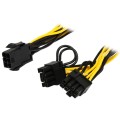 PCI Express Power Splitter Cable 6-pin to 2 x PCIe 8 (6+2) pin - 24g