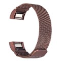 Fitbit Charge 2 Stainless Steel Band - Adjustable Replacement Strap with Magnetic Lock - Coffee Brow