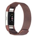 Fitbit Charge 2 Stainless Steel Band - Adjustable Replacement Strap with Magnetic Lock - Coffee Brow