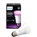 Philips Hue White and COLOUR Ambiance A19 10w Dimmable LED Smart Bulb - Compatible with Alexa  Apple
