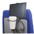 Airhook all-in-one Cup and Electronics Holder - Blue
