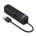 Orico 3 Port USB3.0 Hub with Card Reader  Black
