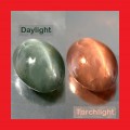 Alexandrite Cat`s Eye (Untreated) - Colour Change Oval Cabochon - 0.56cts