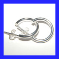 Gorgeous Hoop Earrings in Solid Sterling Silver