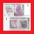 ZIMBABWE 1 Dollar Banknote Serial AB6492775