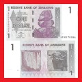 ZIMBABWE 1 Dollar Banknote Serial AE6178524