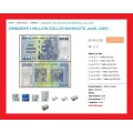 ZIMBABWE 1 Million Dollar Banknote Serial AB0037156 VF