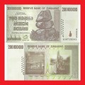 ZIMBABWE 200 Million Dollar Banknote Serial AA4735341 UNC