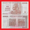 ZIMBABWE 5 Billion Dollar Banknote Serial AA9289018 VF