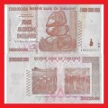 ZIMBABWE 5 Billion Dollar Banknote Serial AB0268917 VF