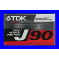 AUDIO CASSETTE  -  TDK J90 (NEW BUT NOT SEALED)