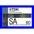 AUDIO CASSETTE  -  TDK SA60 (NEW)