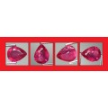 RUBY - RICH MAGENTA RED PEAR MASTER CUT - 0.43cts