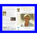 VHS CASSETTE  -  DIANA PRINCESS OF WALES 1961 - 1997 (THE PEOPLE`S PRINCESS)