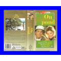 VHS CASSETTE  -  ON GOLDEN POND (HEPBURN, FONDA, FONDA)