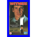VHS CASSETTE  -  WITNESS (HARRISON FORD)