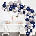 BubbleBean - Navy Shimmer Garland Balloon Kit