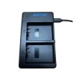 Beston USB Dual Charger and 2 Battery Kit for Canon LP-E10