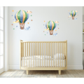 Wall Vinyl stickers - Hot air balloons - Nursery Room Wall
