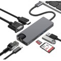 8-in-1 USB C Docking Station / USB Type C Port Replicator - USB Type C to HDMI