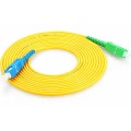 100 Meter Simplex SC to SC Fiber Cable / Single Mode 3mm, Fiber Drop Cable G.657.A1 Spec 9/125um