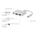 Male USB 3.1 Type C to HDMI Female Adapter + Type C + USB 3.0 | 4k Ultra HD Port Replicator - 0.10kg