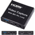 4k UltraHD HDMI Recording Device with HDMI Loop-out | USB Powered