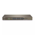 24-Port Gigabit Unmanaged Network Switch with 2x SFP Slots | TEG1024F